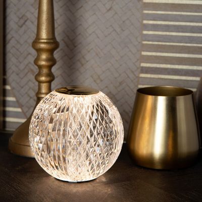 Průhledná stolní lampa moderní, Cintra, 1,5W, LED 3000 K, s 3stupňovým stmíváním