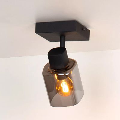 Černé stropní bodové světlo klasické, Alion