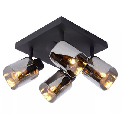 Černé stropní bodové světlo klasické, Alion