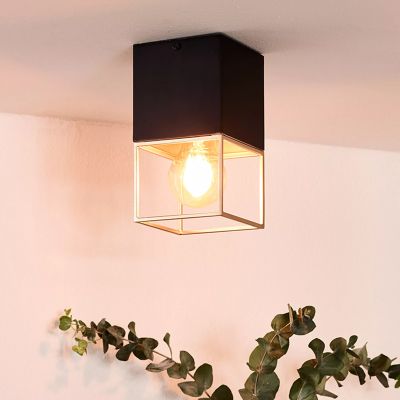 Černé stropní světlo moderní, Rixt