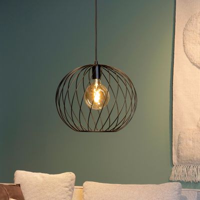 Černé závěsné světlo klasické, Danza