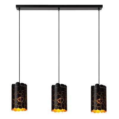 Černé závěsné světlo moderní, Almelo