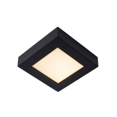 Černé stropní světlo moderní, Brice, 15W, LED 3000 K, IP44