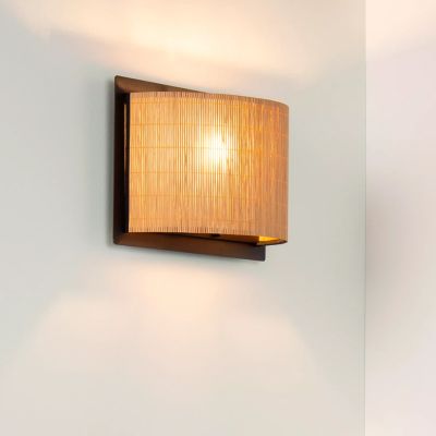 Ratanové nástěnné světlo hnědé, Magius