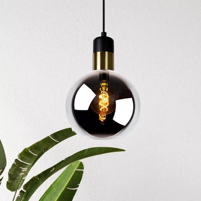 Šedé závěsné světlo vintage, Julius