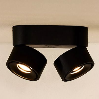 Černé stropní bodové světlo moderní, Yumiko, 8W, LED 2700 K