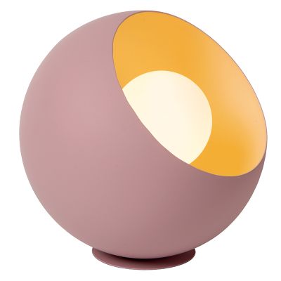 Růžová stolní lampa moderní, Doredos, s vypínačem