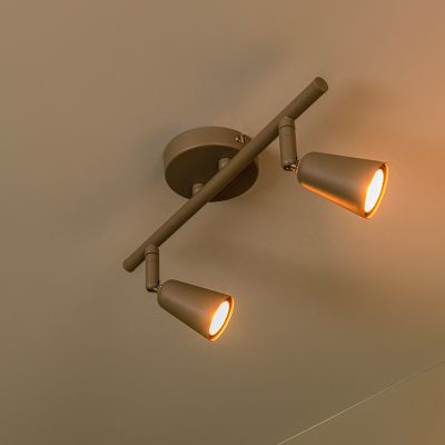 Taupe nástěnné bodové světlo moderní, Tiana