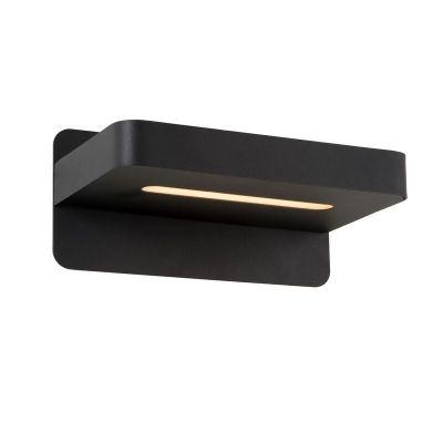 Černé nástěnné světlo moderní, Atkin, 5W, LED 2700 K, s vypínačem