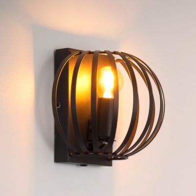 Černé nástěnné světlo moderní, Manuela