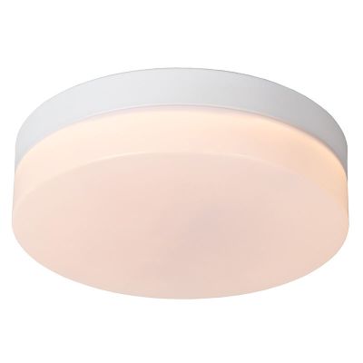 Bílé stropní světlo do koupelny plastové, Biskit, 12W, LED 2700 K, IP44