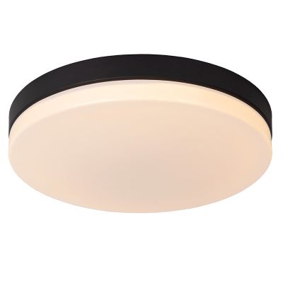Černé stropní světlo do koupelny plastové, Biskit, 36W, LED 2700 K, IP44