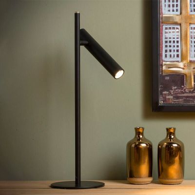 Černá stolní lampa moderní, Philon, 4,5W, LED 3000 K, s vypínačem