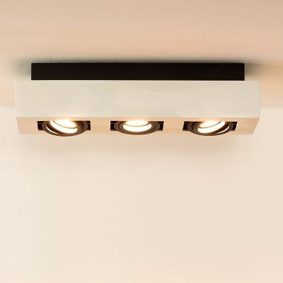 Bílé přisazené stropní svítidlo moderní, Xirax