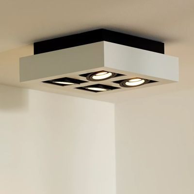 Bílé přisazené stropní svítidlo moderní, Xirax