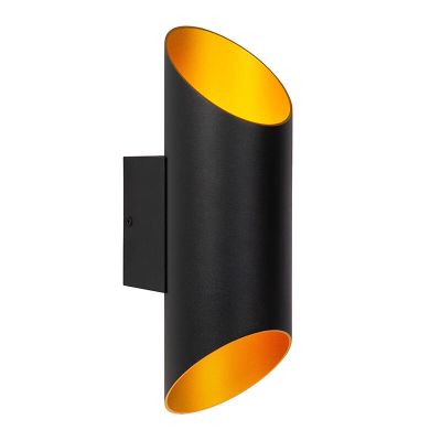 Černé nástěnné světlo moderní, Quirijn