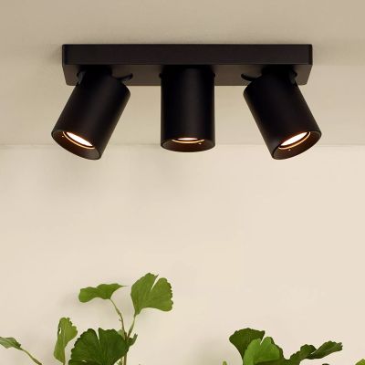 Černé stropní bodové světlo moderní, Nigel