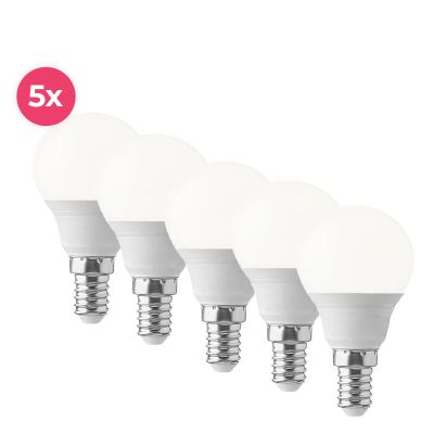 E14 LED kulatá žárovka Lasco, 3W, teplá bílá