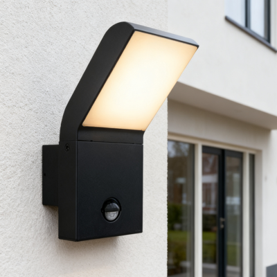 Antracité venkovní nástěnné světlo se senzorem pohybu moderní, Andor, 12W, LED 4000 K, IP54