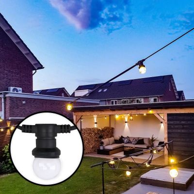 25m řetězová lampa s 50 průhlednými žárovkami