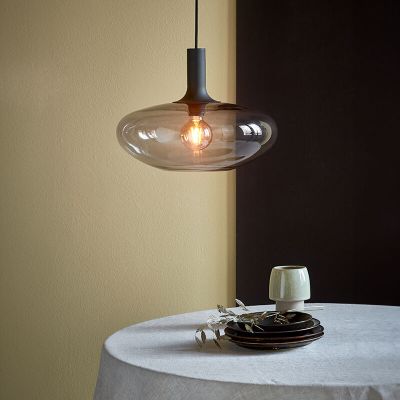 Černé závěsné světlo designové, Alton