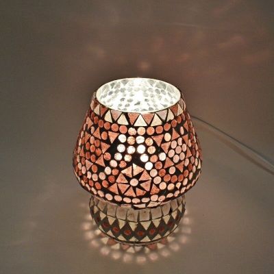Orientální stolní lampa fialová, Rachel