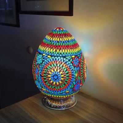 Orientální stolní lampa vícebarevná, Lara