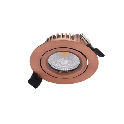 Měděný downlight hliníkový, Wimke, 5W, LED dim to warm, IP44