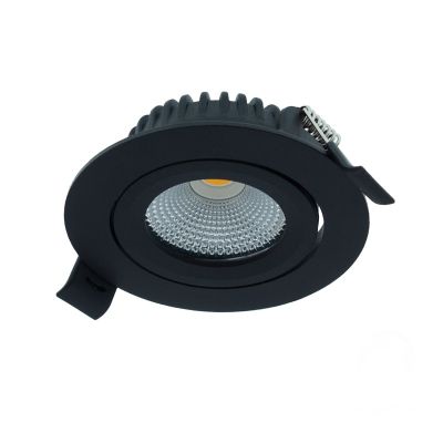 Černý downlight hliníkový, Wimke, 5W, LED RGBW, IP54