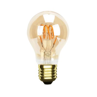 Stmívatelná LED žárovka E27, jantarová, 4W, 2000K