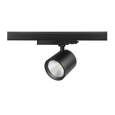 Černé třífázové hliníkové bodové světlo, Jeska, 10W/20W/30W, bílý LED vypínač