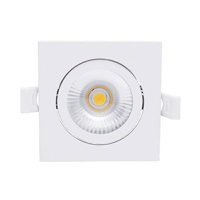 Bílé hliníkové zapuštěné svítidlo, Loura, 6W, bílý LED spínač, IP65