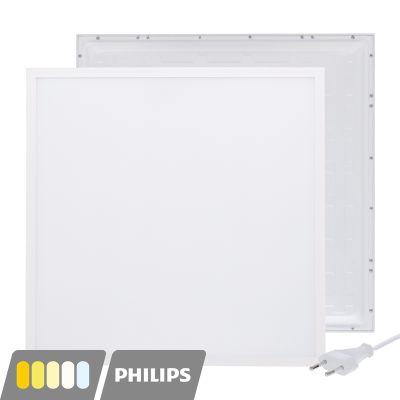 LED panel 60x60 - 30W - bílý vypínač - UGR<19 - podsvícený