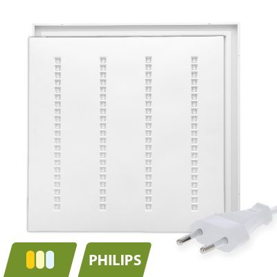 LED panel Louvre 60x60 - 30W - bílý vypínač - UGR <16