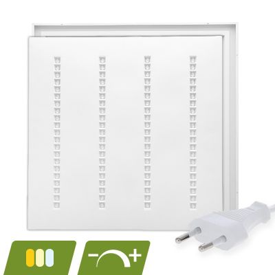LED panel Louvre 60x60 - 30W - bílý vypínač - stmívatelný - UGR <16