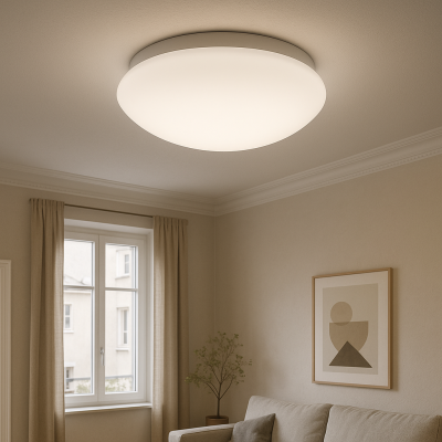 Plastové stropní svítidlo bílé, Sirano