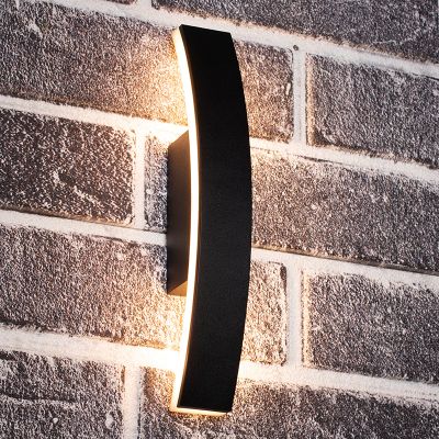 Hliníkové moderní venkovní světlo antracité, Nayomi, 7,5W, LED 3000 K, IP54