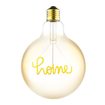 Stmívatelná LED žárovka E27 s domácím vláknem, G125, 4,5W, 1800K (svíčková)