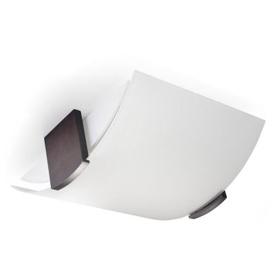 Skleněné stropní svítidlo bílé, Marinus