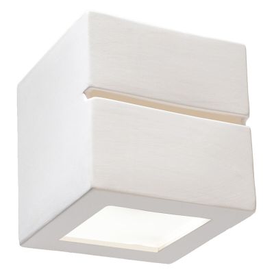 Skleněná lampa up down bílá, Caitlin