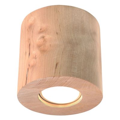 Dřevěné přisazené stropní svítidlo hnědé, Amely