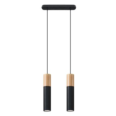 Hliníkové závěsné světlo černé, Francesca