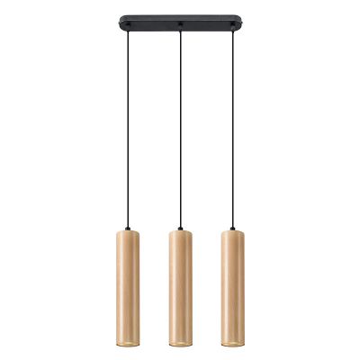 Dřevěné závěsné světlo hnědé, Francina