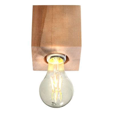 Dřevěné přisazené stropní svítidlo hnědé, Anniko