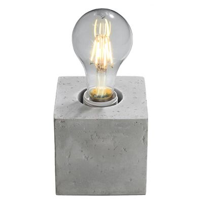 Betonová stolní lampa bez stínidla šedá, Anniko
