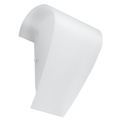 Skleněné nástěnné světlo bílé, Matias