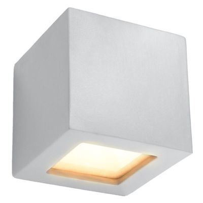 Skleněná lampa up down šedá, Caitlin