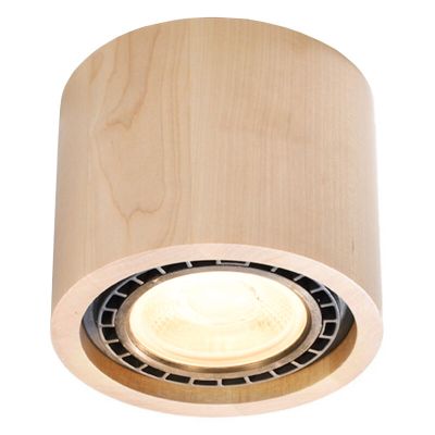 Dřevěné přisazené stropní svítidlo hnědé, Alessio