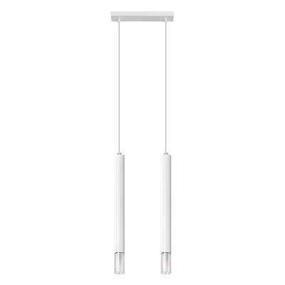 Skleněné závěsné světlo bílé, Ishani