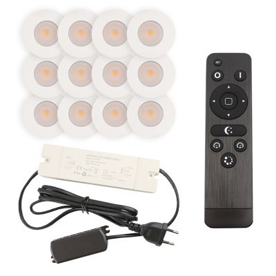 Hliníkové podhledové světlo na verandu bílé, Dico, 3W, LED 2700 K, IP65, s dálkovým ovládáním